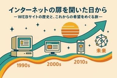 インターネットの扉を開いた日から。WEBサイトの歴史とこれからの希望めぐる旅。
