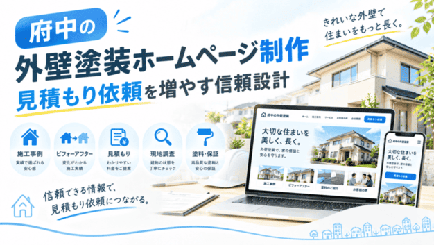 府中 外壁塗装 ホームページ制作