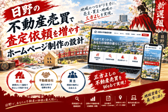 日野 不動産売買 ホームページ制作