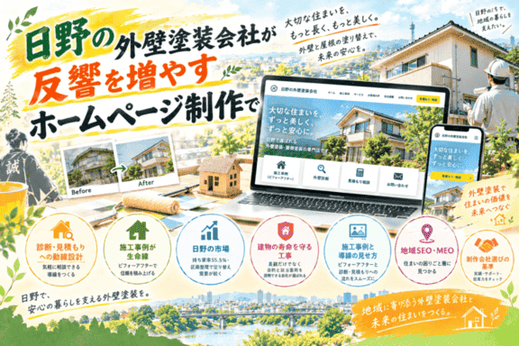 日野 外壁塗装 ホームページ制作